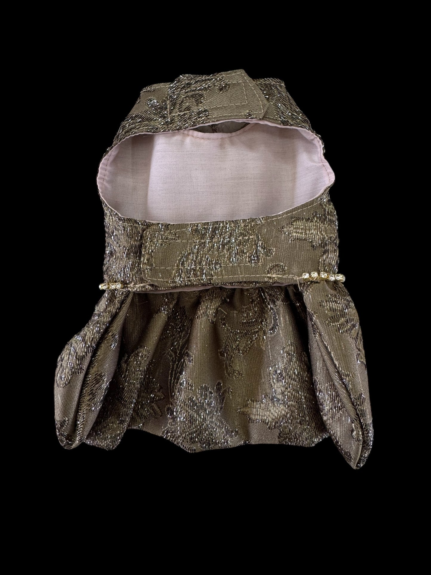 Vestido Olivo Pedrería