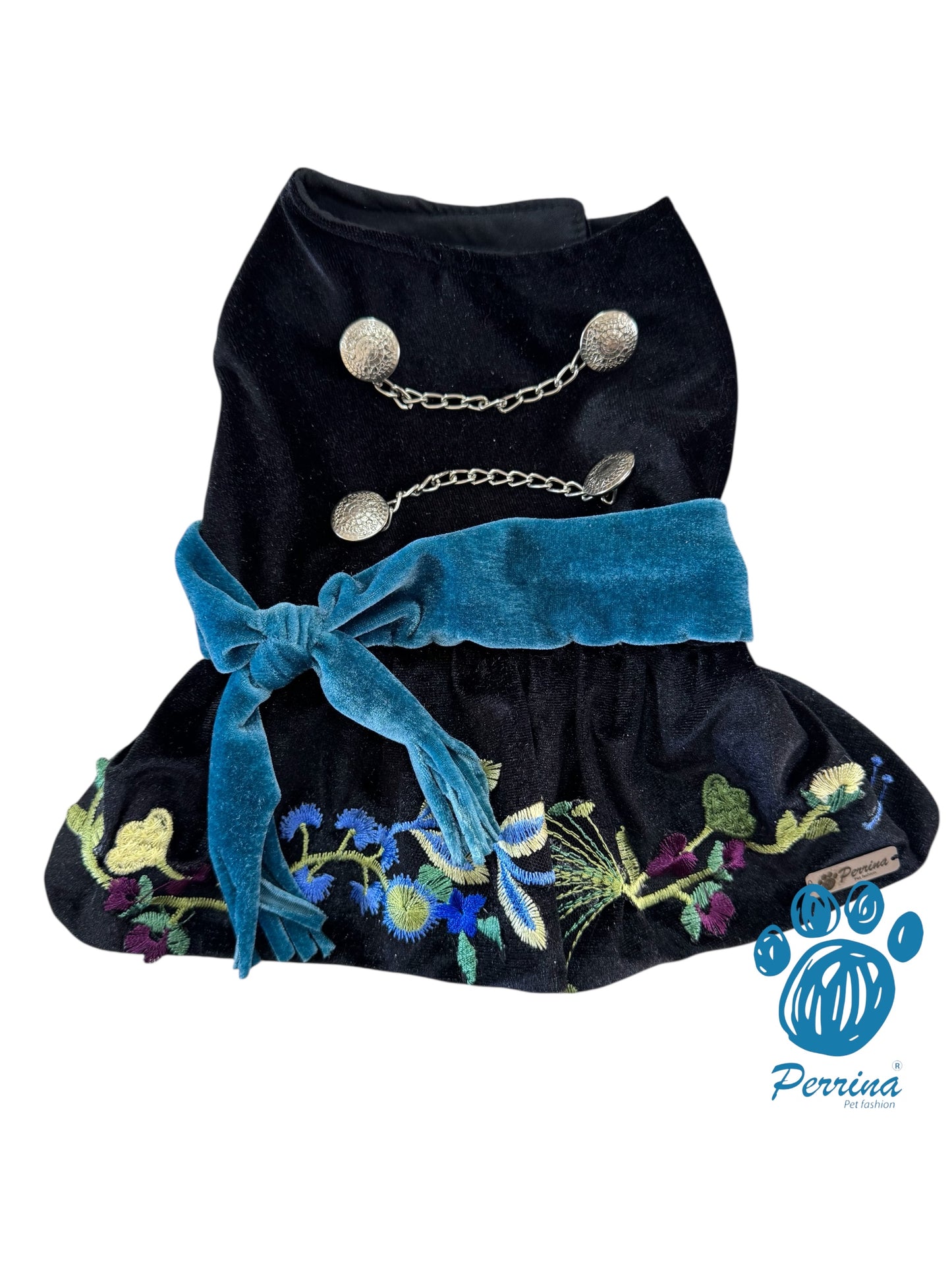 Vestido Charro de Gala Azul