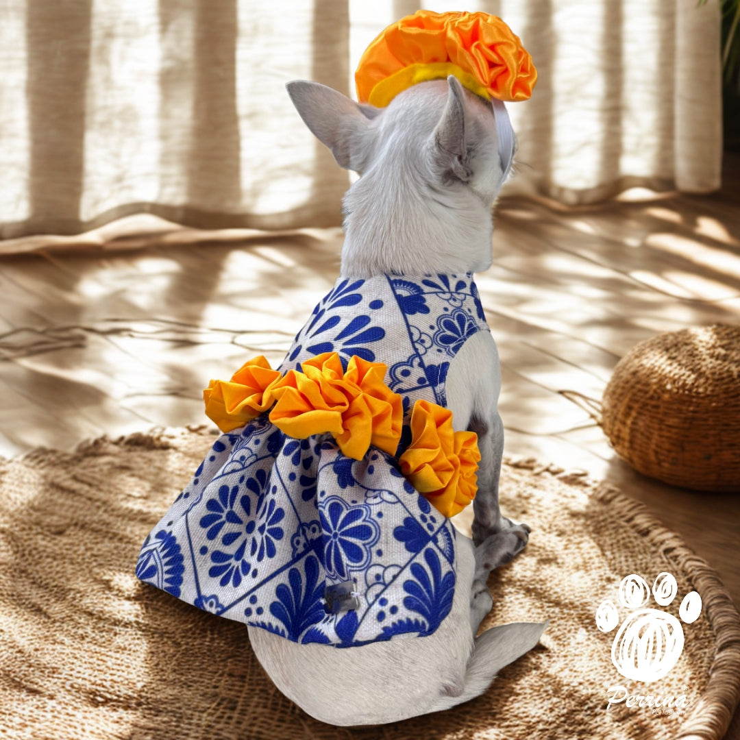 PERRINA DISFRAZ DE TALAVERA PARA PERRO Y GATO TODAS LAS TALLAS