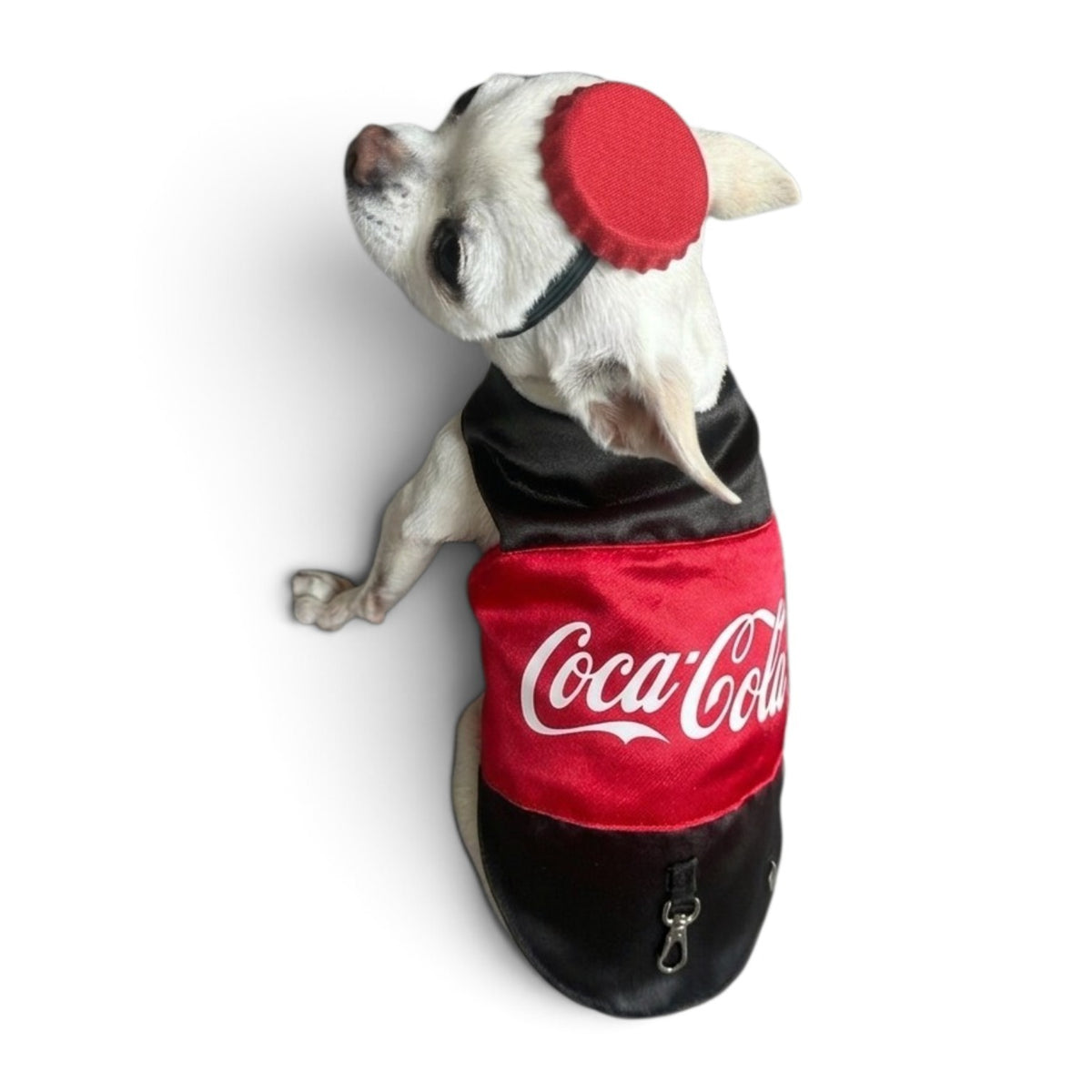 PERRINA disfraz Coca cola para perros y gatos, razas chicas medianas y grandes