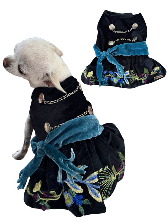 Vestido Charro de Gala Azul