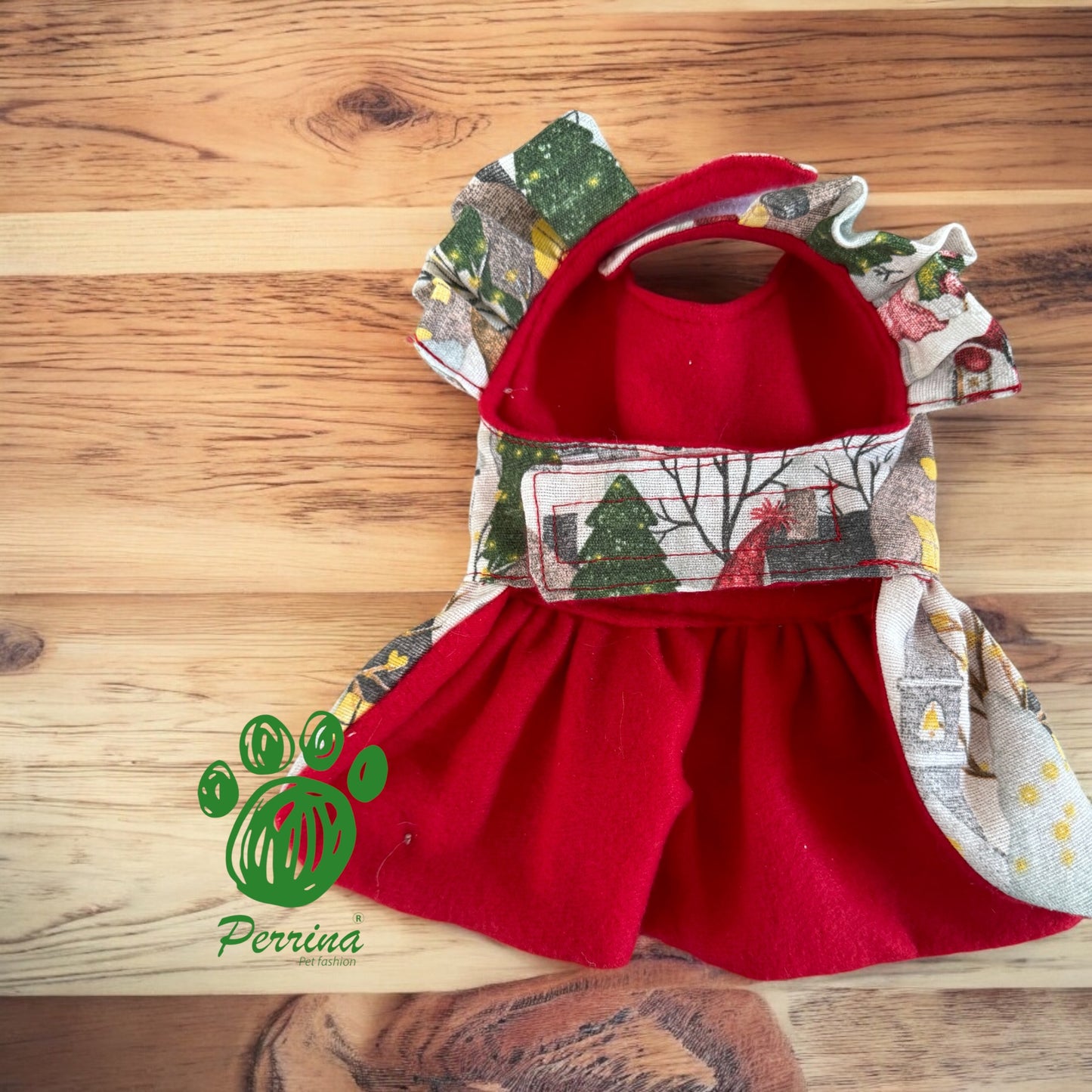 Vestido Villa Navidad con Forro Interno de Polar