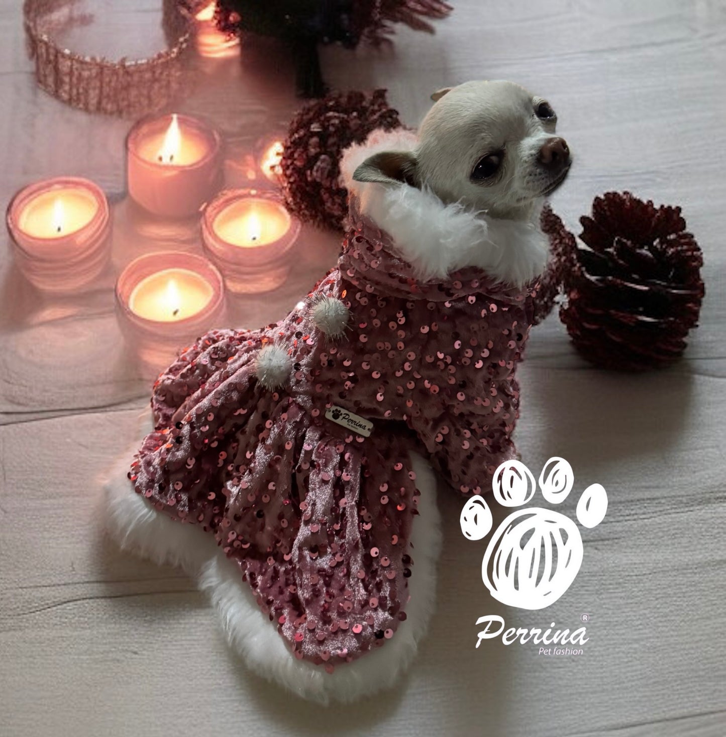 Abrigo Térmico Navidad Rosa