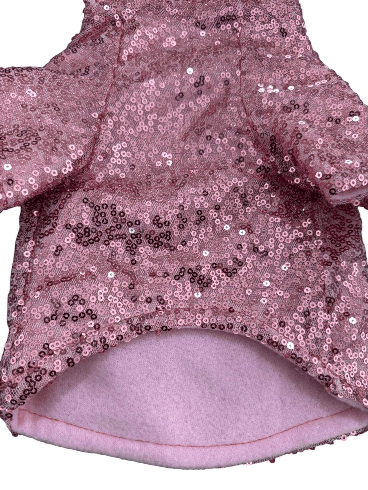 PERRINA hoodie rosa con copos de nieve y lentejuela para perros y gatos razas chicas medianas y grandes