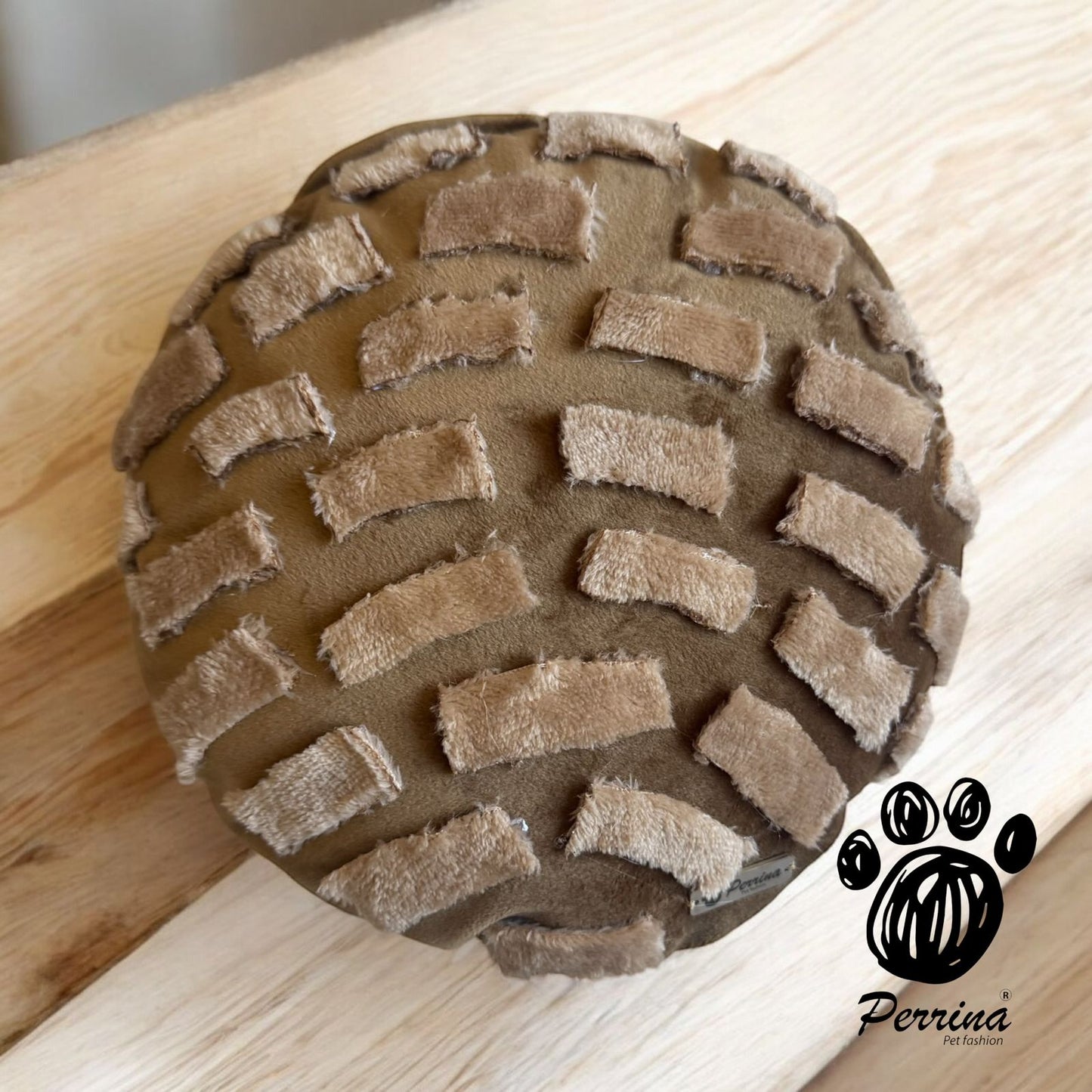 PERRINA cama Para perros en forma de Concha para perros y gatos, razas chicas medianas y grandes, chocolate vainilla y fresa
