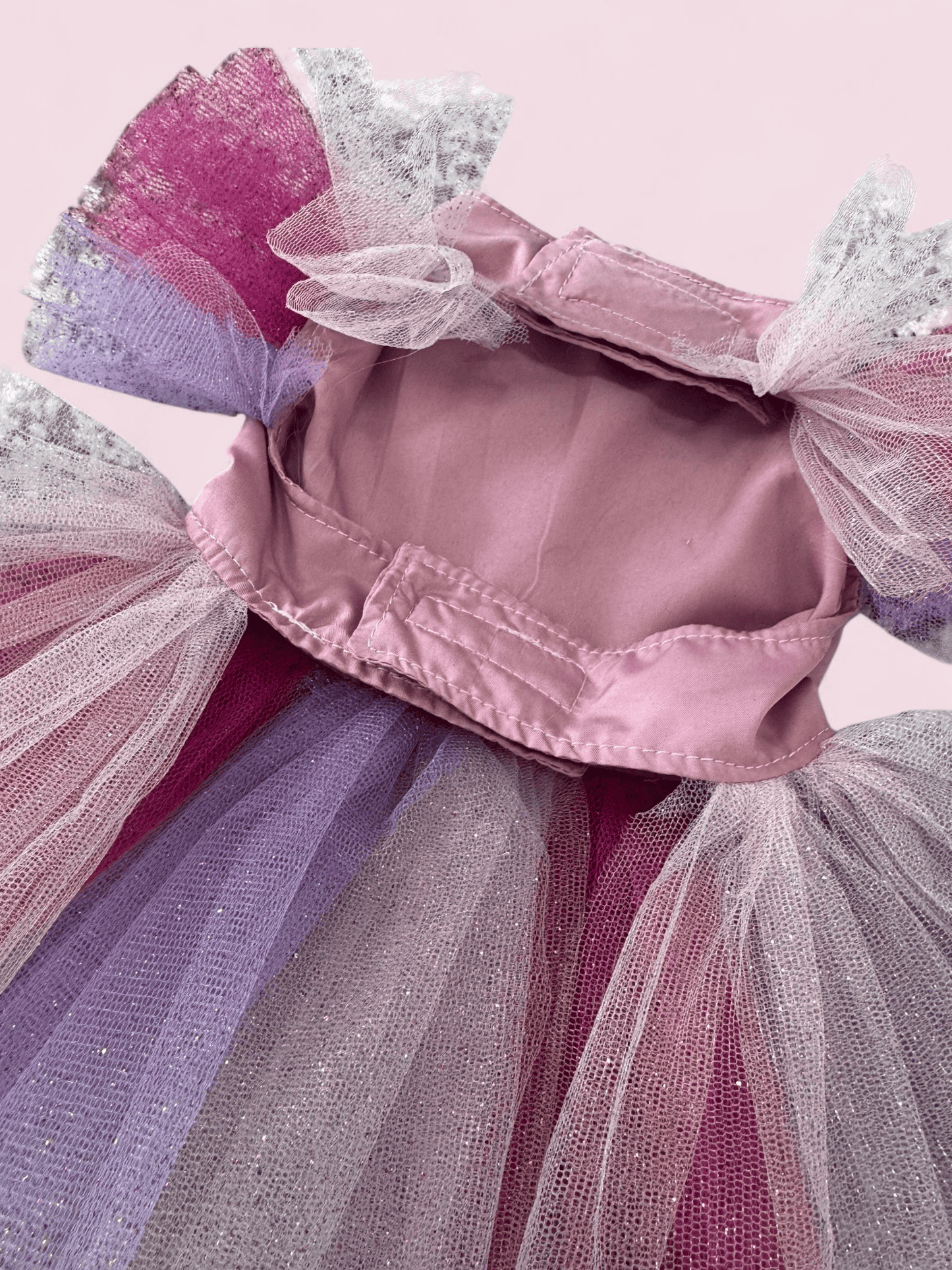 PERRINA vestido con Tul multicolor para mascotas, perros y gatos razas chicas medianas y grandes