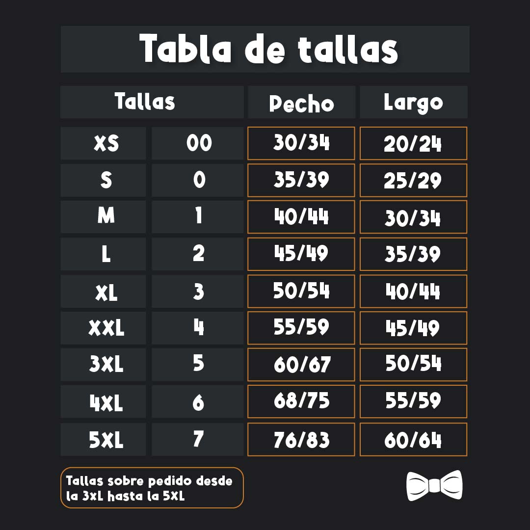 PERRINA vestido bicolor con moño para perros y gatos razas chicas medianas y grandes