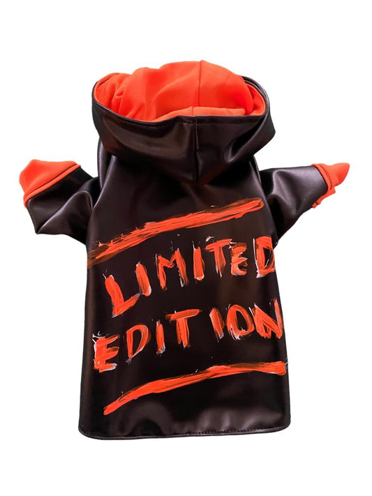 HOODIE PAINTED ORANGE NEON